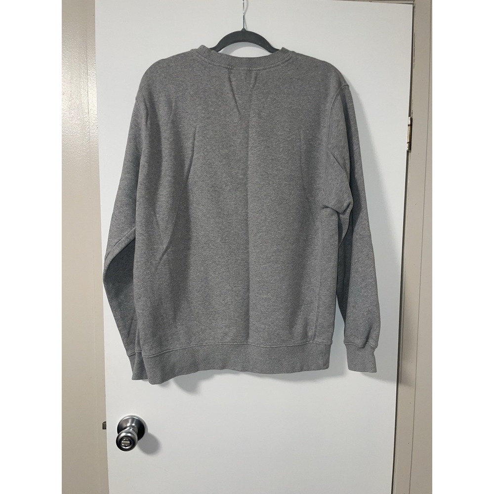 Nike Men's Club Fleece Crew Neck Size Large Tall Heather Grey - Picture 2 of 6